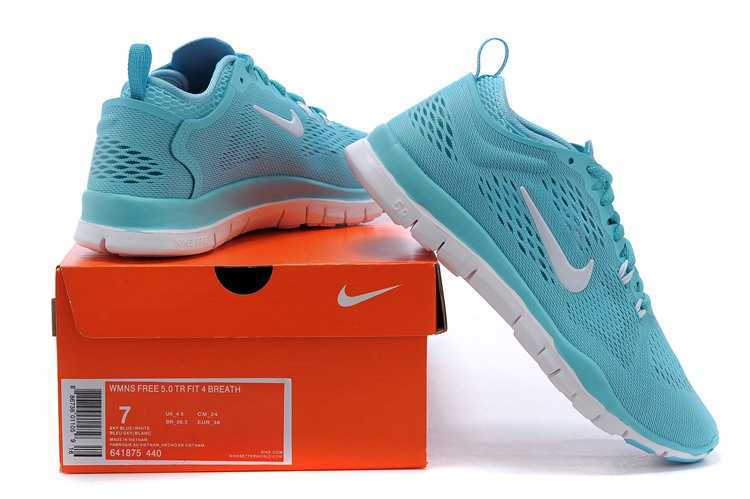 Nike Free 5.0 V2 femme livraison gratuite nouveau bleu blanc acheter